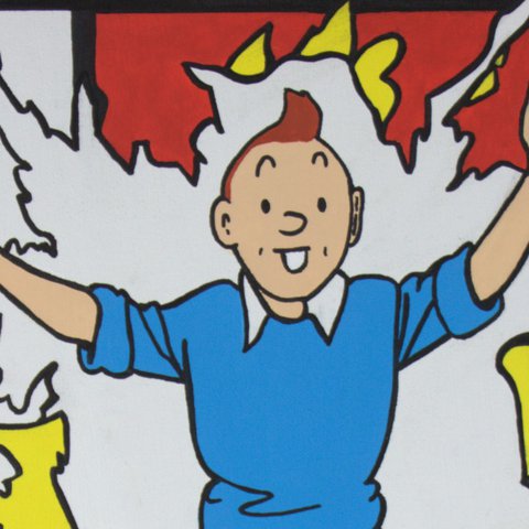 MENDI- Tintin Mondrian / Kuifje Mondriaan