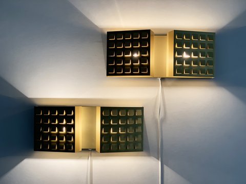 2x RAAK Siesta Komulainen design wall lamp