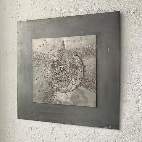 Lino Tiné abstrakte Stahlskulptur