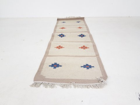Vintage wool carpet from India #7