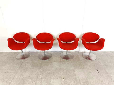 Little tulip chairs by Pierre Paulin for Artifort, 1990s - set of 4
