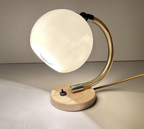 Art Deco Table Lamp, Glass