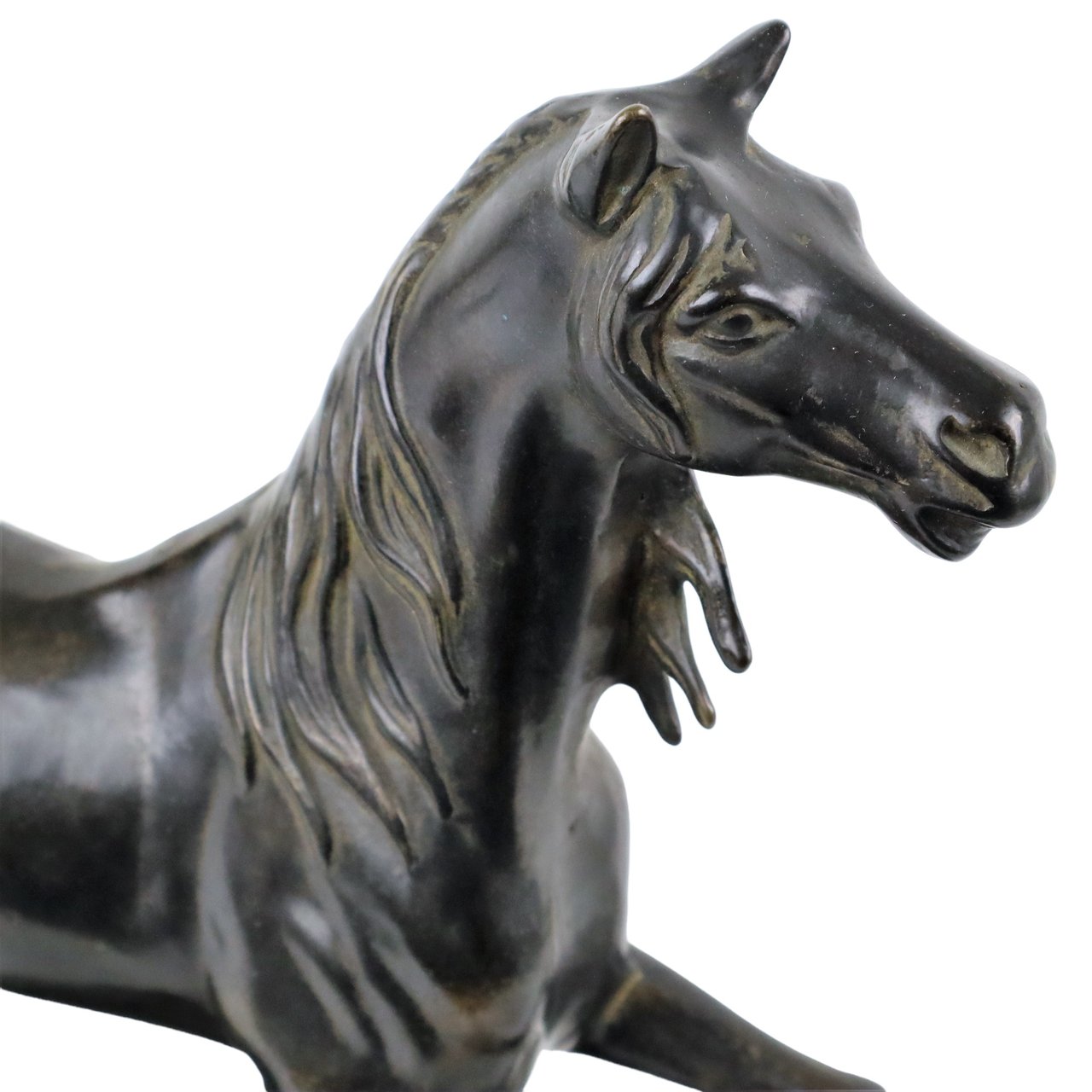 Image 7 of Elegant Bronze Statue Sculpture of a Horse Vintage 34cm