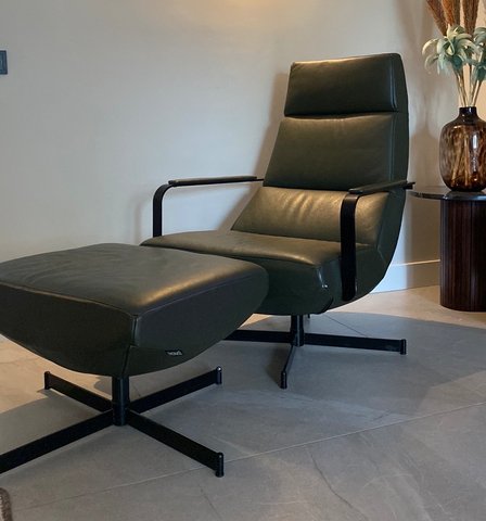 Montél armchair with footstool