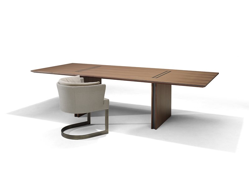 Linteloo Mantova table sucupira by Marcel Wolterink, light grey 290cm