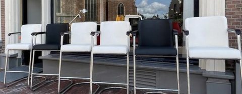 6x Dutch Originals bar stools