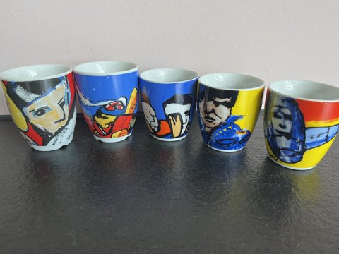5x Herman Brood cups