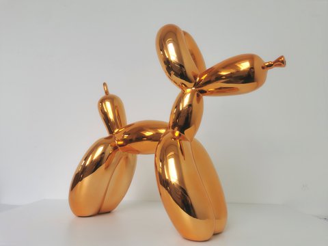 Jeff Koons (after) - Editions Studio Art - Balloon Dog XXL - Orange Gold