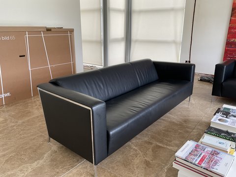 Dreisitzer-Sofa aus Moroso -Stahl