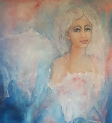 Blue/white Angel, Lily Ruizendaal
