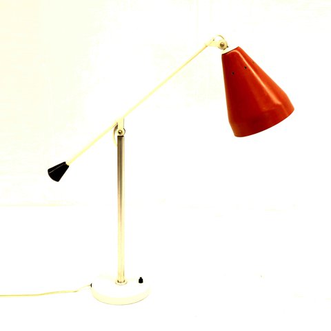 Gispen rote Panama-Tischlampe