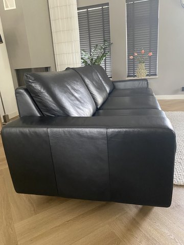 Stressless 3-Sitzer-Sofa aus schwarzem Paloma-Leder