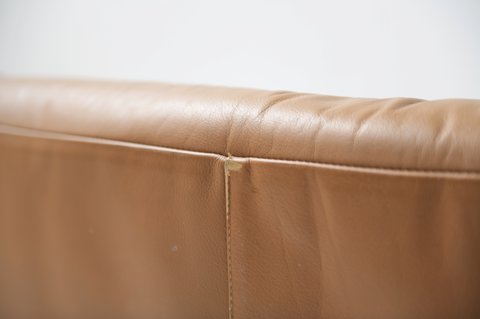 Vintage Cassina Portovenere sofa leather by Vico Magistretti