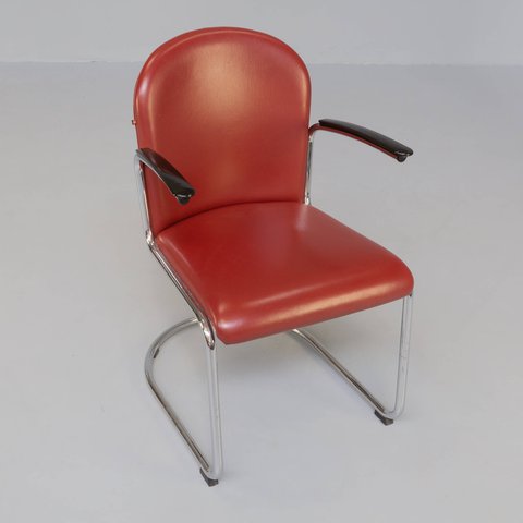 6x W.H. Gispen 413-RL stoel