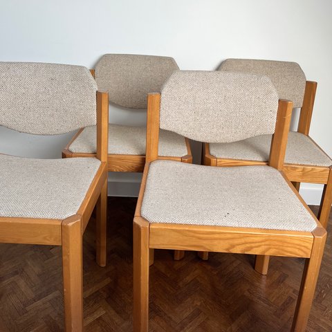 4x vintage dining room chair