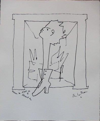 Lithografie Jean Cocteau, uitstekende staat, gesigneerd