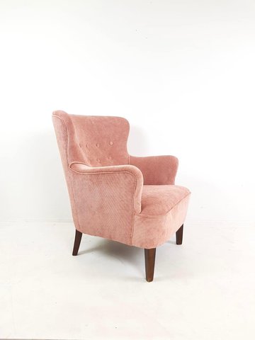Vintage Artifort Theo Ruth fauteuil | nieuw gestoffeerd