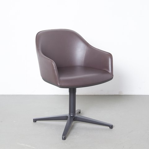 Ronan Erwan Bouroullec Vitra brown softshell chair