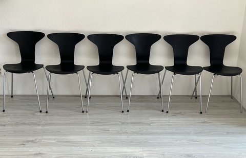 5x Fritz Hansen Mosquito chair by Arne Jacobsen