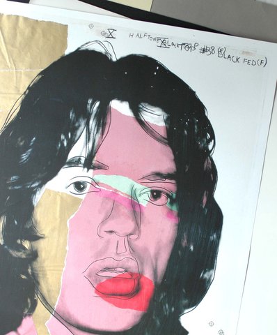 Andy Warhol - Mick Jagger- Offset Lithograph - MuMok 2010
