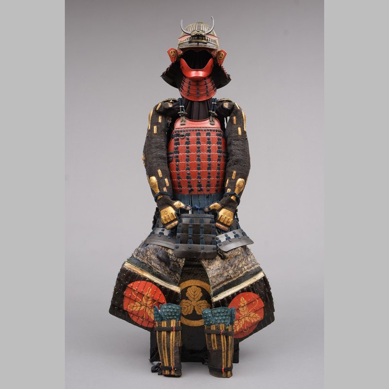 Dark Red Lacquered Samurai Suit-Of-Armor (Yoroi)