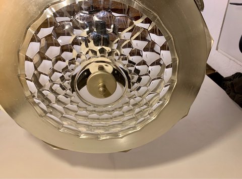 Space-age hanging lamp