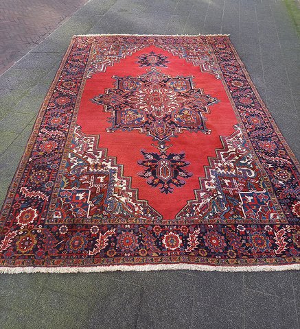 Vintage Perzisch tapijt (groot formaat 3,6 x 2,45 mtr)