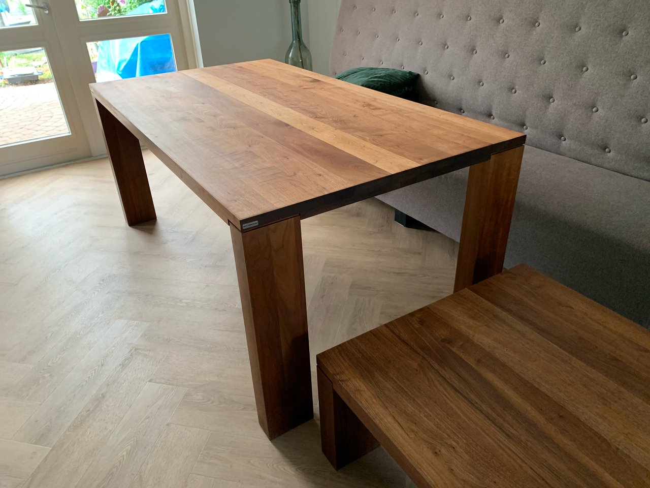 Bert Plantagie walnut dining table and coffee table image 5