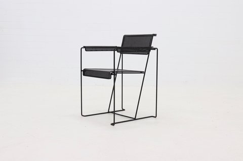 Vintage minimalistischer Beistellstuhl 