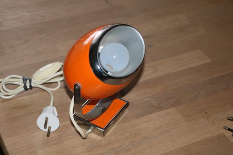 Vintage orange space ace wandlamp