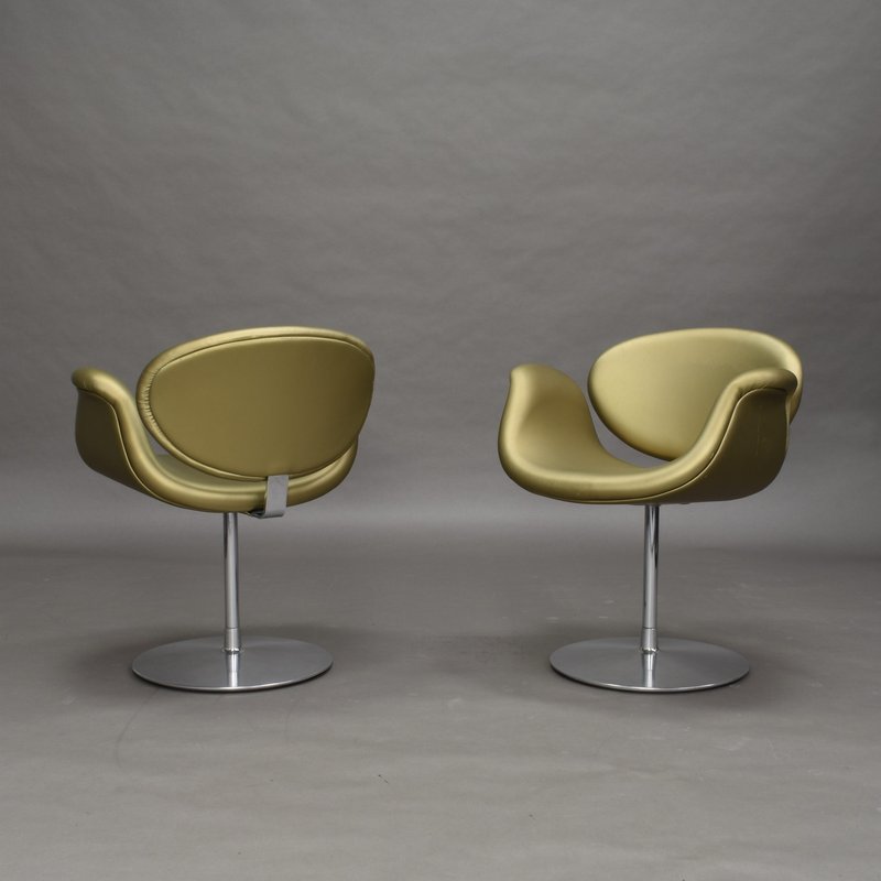 2 Pierre Paulin for Artifort limited edition little tulip chairs Netherlands, 1965