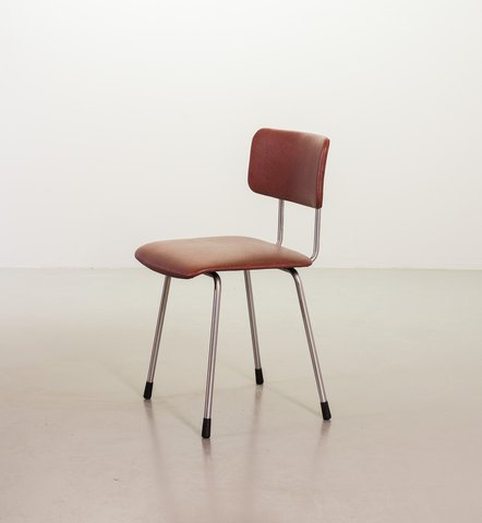 Dutch Design Gispen Desk / Dining Chair Model 1262 by André Cordemeyer. The Netherlands, 1960s. 