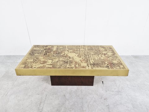Bernhard Rohne brutalist coffee table