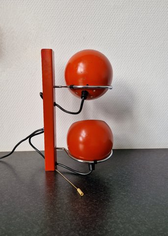 Vintage Gepo wandlamp met twee bollen