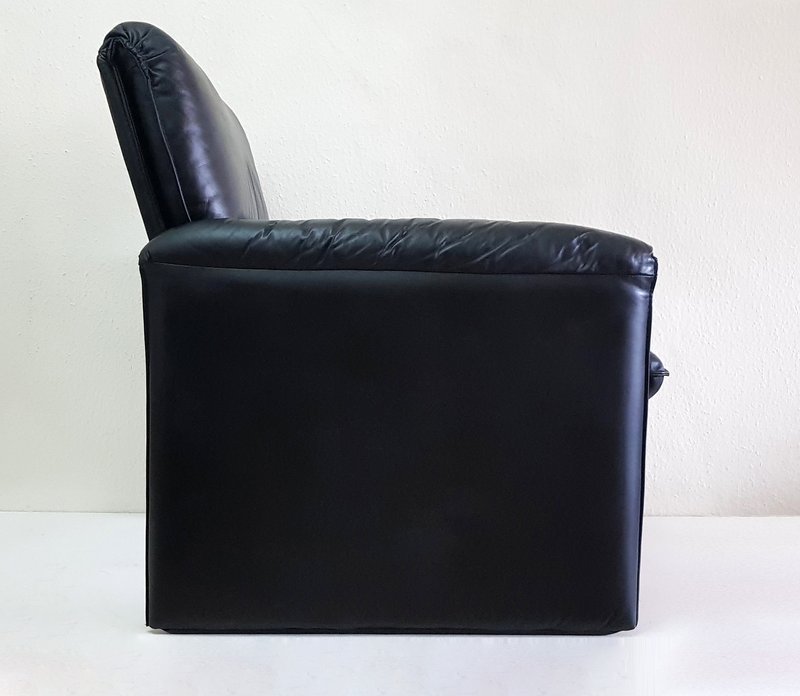 Zwarte Leolux Bora Bora fauteuil
