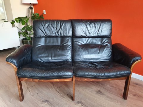 G Möbel Sweden sofa and 2 footstools