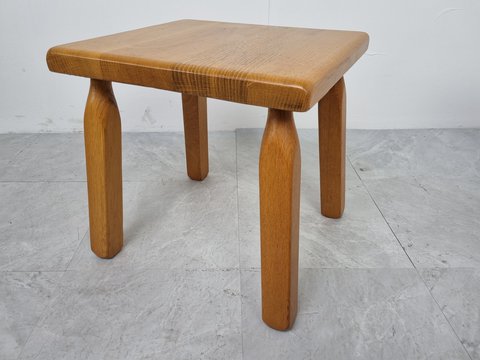 3x vintage brutalist nesting tables