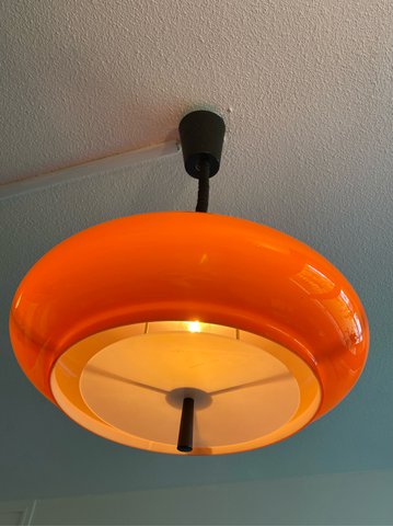 Raak 70’s Hanglamp Orange Bowl