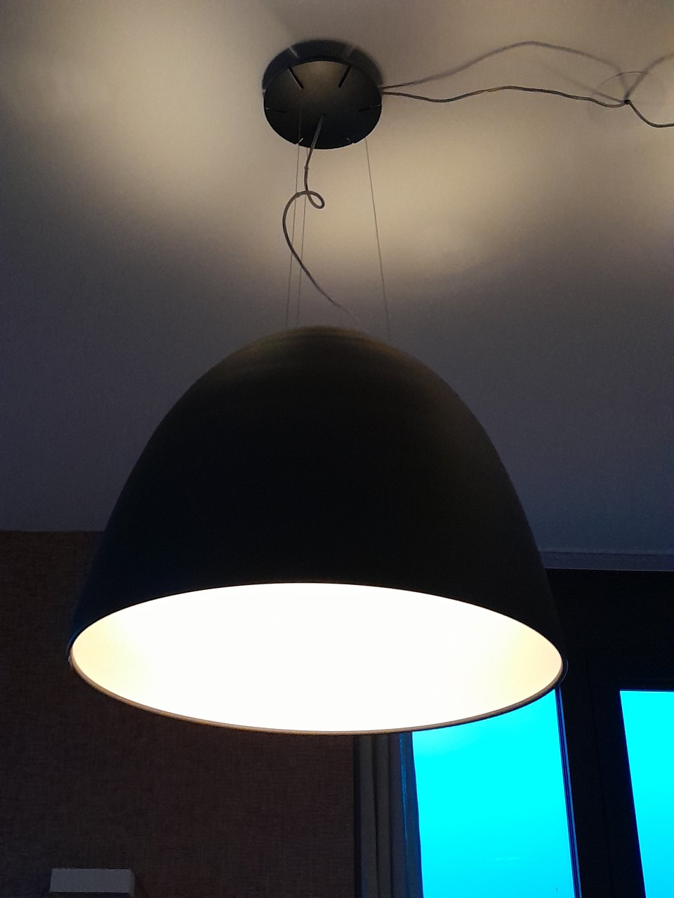 2x Artemide Hanglampen, antraciet kleur image 3
