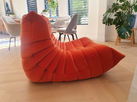 TOGO eenzits oranje stoel