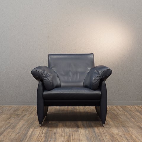 De Sede DS-10 | Blau | Ledersessel & Funktion | Klassisch Eleganter Chair Sessel