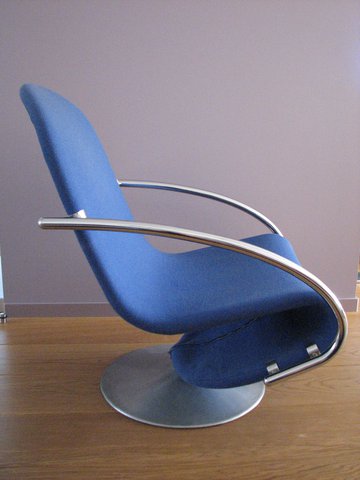 Fritz Hansen System123  Verner Panton lounge stoel
