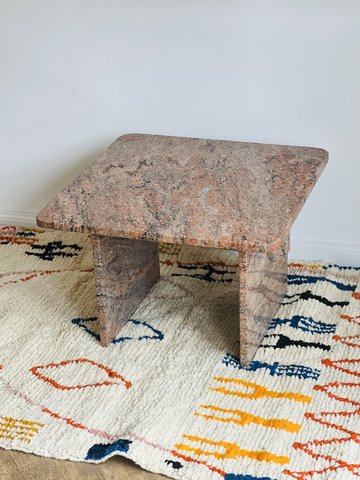 Vintage natural stone coffee table