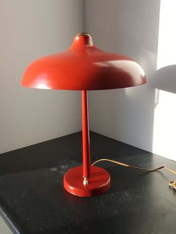 Red Mushroom Desk Lamp VEB Leuchten