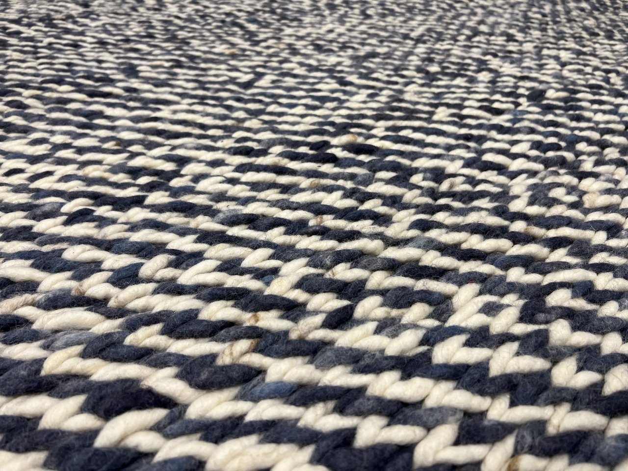Image 8 of Brink & Campman Scone Teppich Blau Wolle