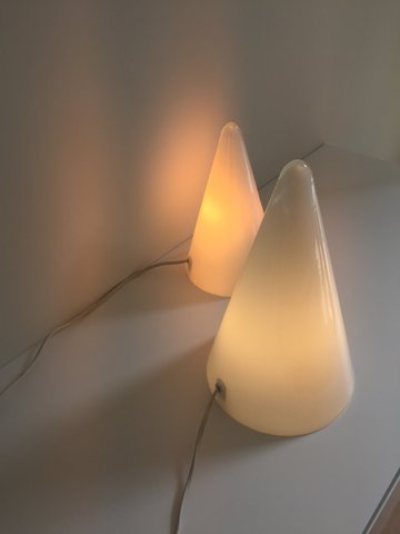 2x Teepee table lamp