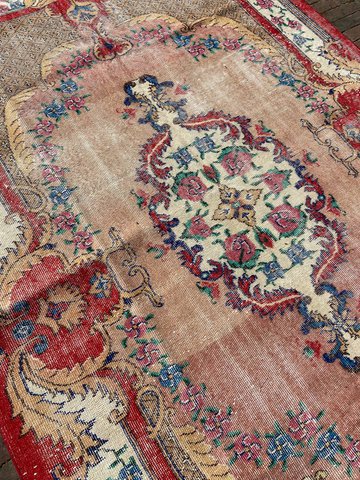 Vintage Yuruk tapijt uit Turkije - 277 x 173 cm