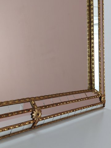 Vintage Spiegel aus Messing