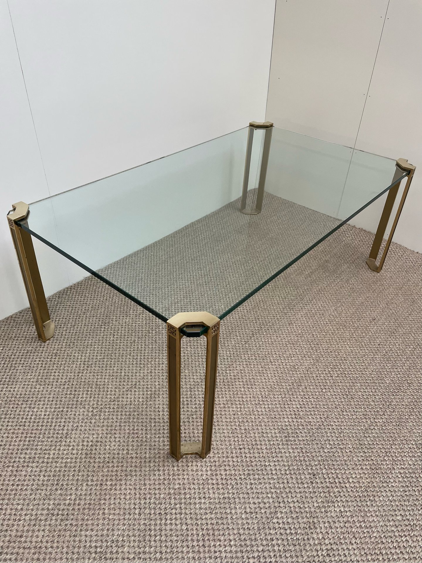 Bad eenvoudig Zinloos Peter Ghyczy salontafel koper glas | € 229 | Whoppah