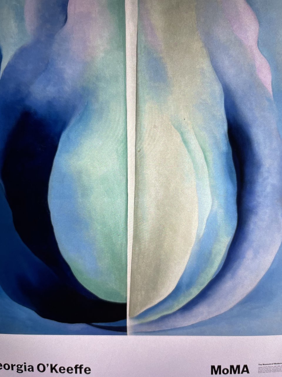 Georia O'Keeffe Abstraction Blue uitgegeven door Museum of Modern Art MoMA NY, gedrukt in de VS image 8